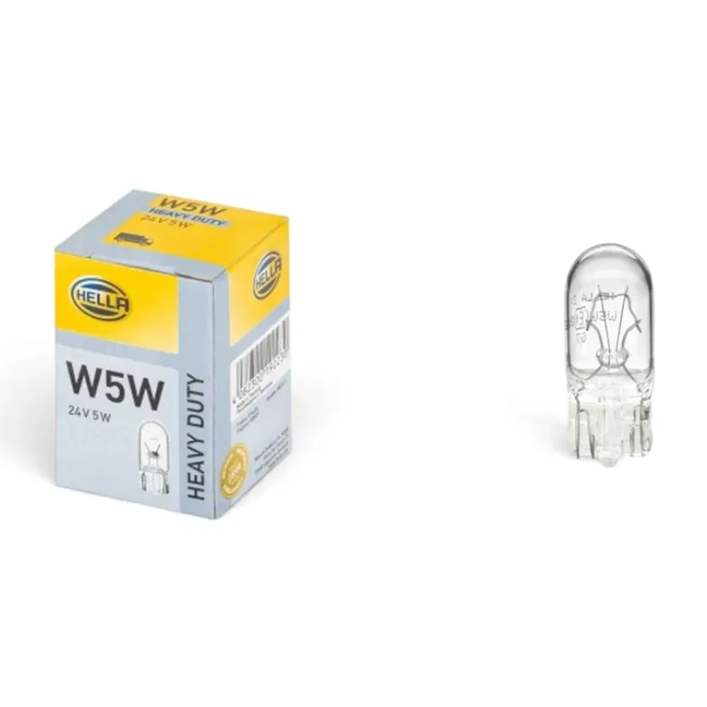 Bec W5W Halogen Hella 24V 5W